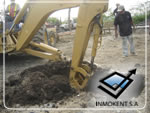 Escavación del terreno. Se la realiza para la adecuación de la cimentación, bajo estudios y análisis técnicos