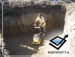 Compactación del terreno de la cimentación